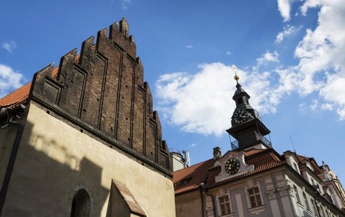 Old New Synagogue in Prague Jewish Quarter